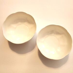 Block Windsor Bone Royal Bone China Thailand Set of Two Cereal Bowls White